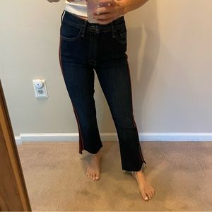 SOLD! Mother Insider Crop Step Fray Speed Racer Jeans Size 25
